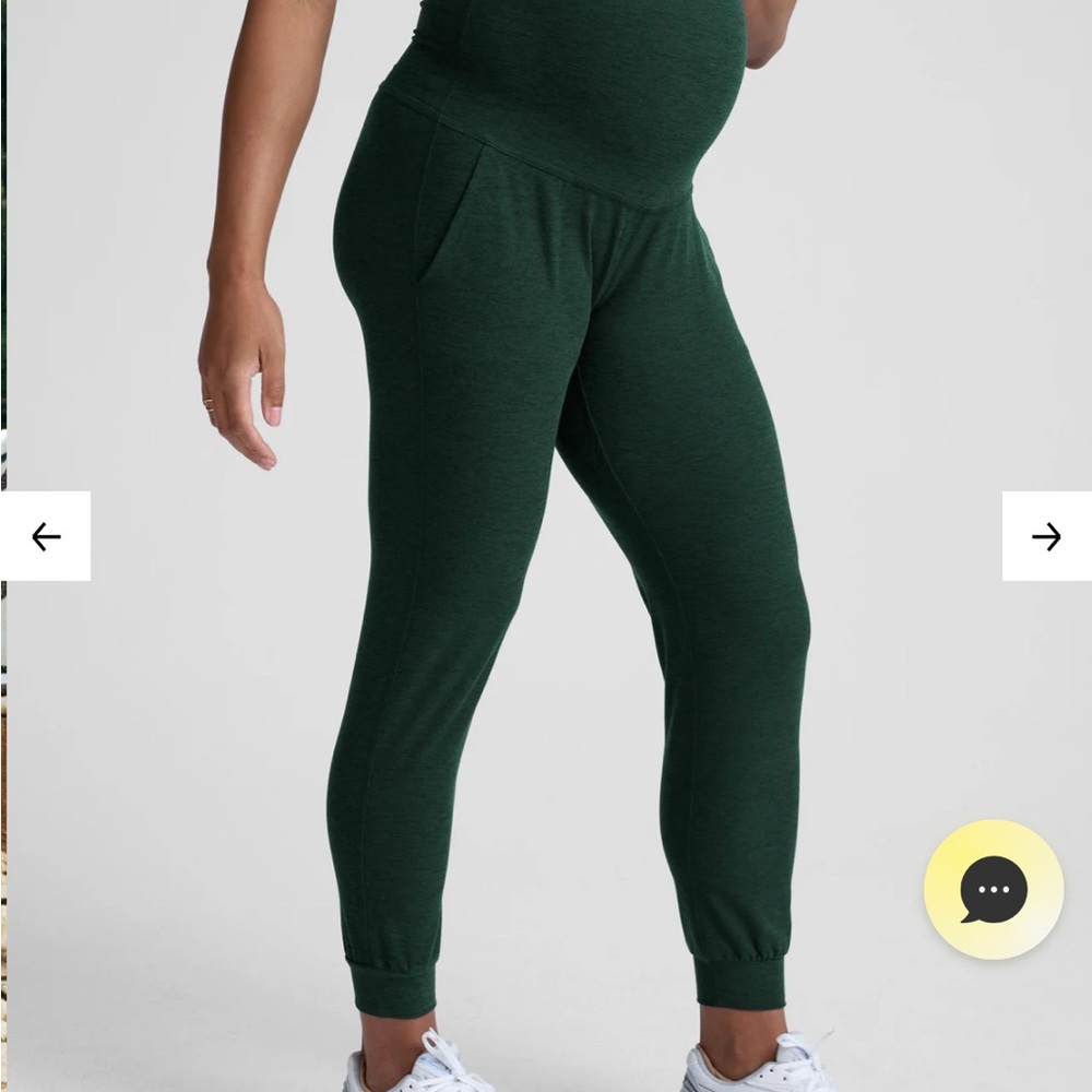 Beyond the Bump spacedye Teal Joggers - Picture 3 of 3